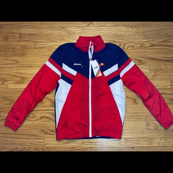 Ellesse HERITAGE Sempre Men’s Red/Navy/White Track - Picture 2 of 4